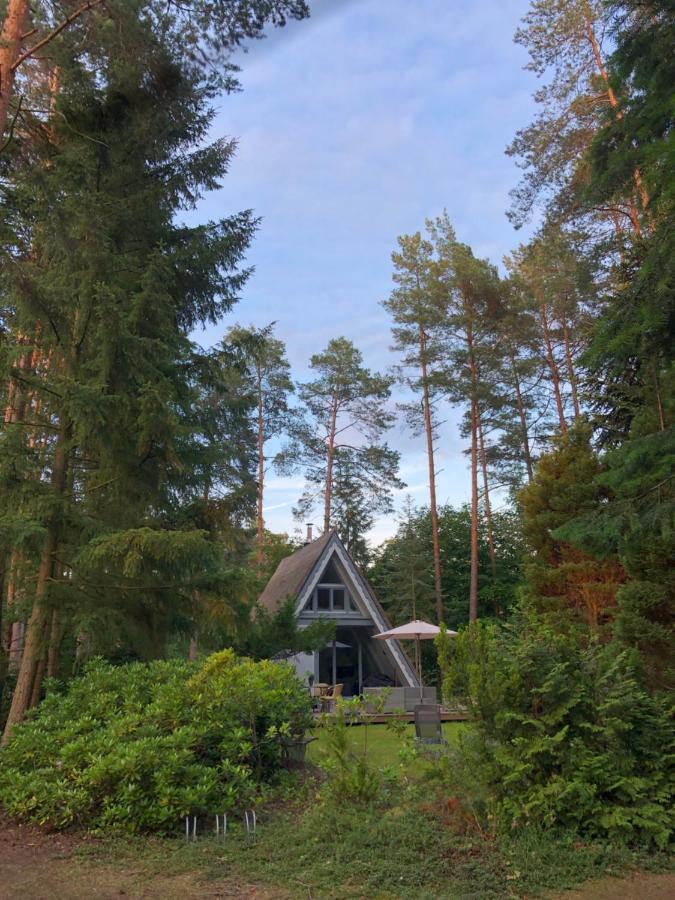 Ferienhaus Reetdach 1300Qm Privatgrundstueck Bootssteg Sauna Templin Luebbesee Uckermark Erholung Pur Seenplatte Petersdorf  외부 사진